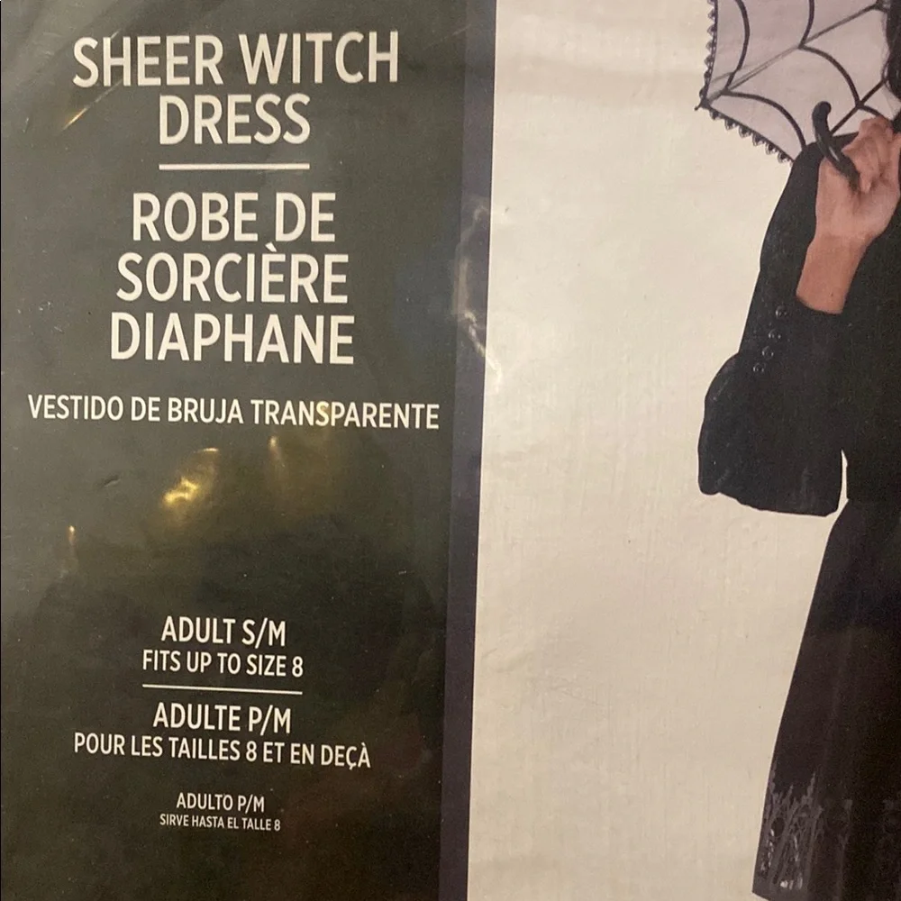 Sheer Black Witch Dress - Picture 3 of 5